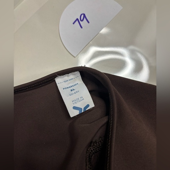 Old Navy Powersoft Jumpsuit Size XL Brown Sleeveless Open Back Active Workout - Picture 5 of 5